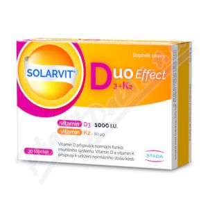 Obrázek SOLARVIT Duo Effect D3+K2 30tob.