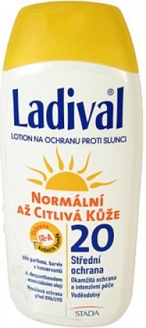 Obrázek Ladival SPF20 mléko normální až citlivá kůže 200 ml