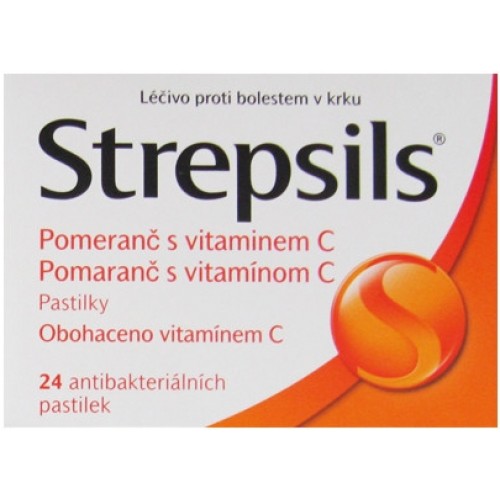 Obrázek Strepsils Pomeranč s vitaminem C orm.pas.24