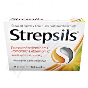 Obrázek Strepsils Pomeranc s vitaminem C pas.24