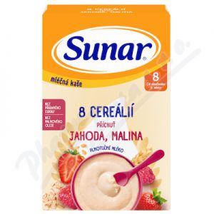 Obrázek Sunar Mlecna kase 8 cereal.jahoda/malina
