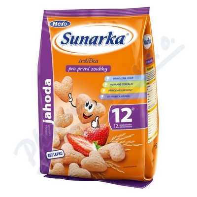Obrázek Sunarka děts.snack jahodová srdíčka 50g