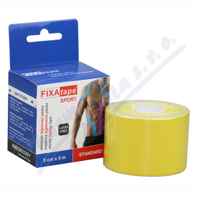 Obrázek Tejp.páska FIXAtape Kinesio 5cmx5m/žlutá