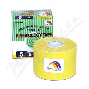 Obrázek TEMTEX kinesio tape žlutá 5cmx5m TKT010