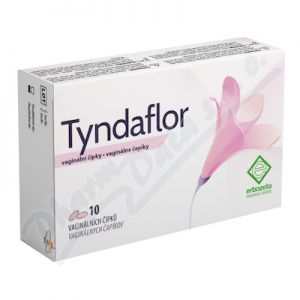Obrázek Tyndaflor vaginální čípky 10x2g