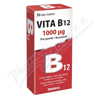 Obrázek Vita B12 1000 mcg 30 tablet