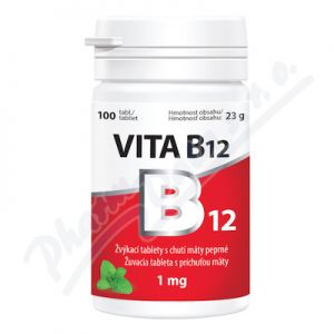 Obrázek Vita-B12 1mg zvykaci tbl.100 Máta