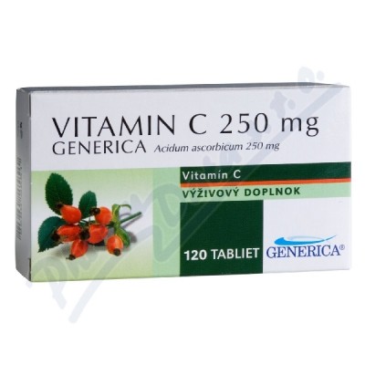 Obrázek Vitamin C 250mg Generica tbl.120