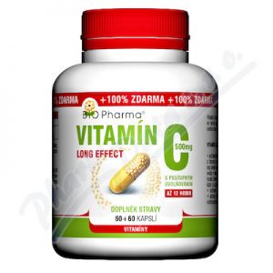 Obrázek Vitamín C 500mg long effect cps.60+60