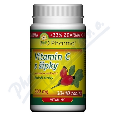 Obrázek Vitamin C 500mg s šípky pr.úči.tbl.30+10