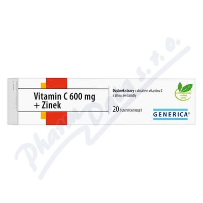 Obrázek Vitamin C 600 mg+Zinek eff.tbl.20