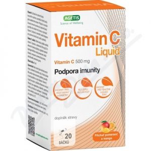 Obrázek Vitamin C Liquid 500mg pomer.mango 20sac