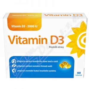 Obrázek Sirowa Vitamin D3 2000IU 60 tobolek