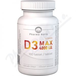 Obrázek Vitamin D3 MAX 4000 I.U. tbl.100