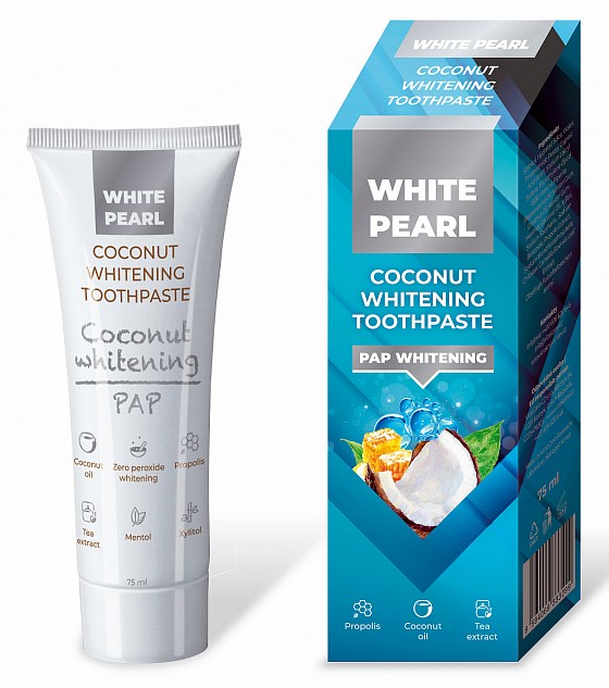 Obrázek White Pearl PAP coconut whitening toothpaste 75ml