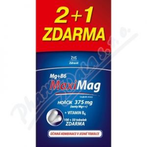 Obrázek Zdrovit MaxiMag Hořč.375mg+B6 2+1zd3x50t