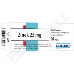 Obrázek Zinek 25 mg tbl.90 Generica
